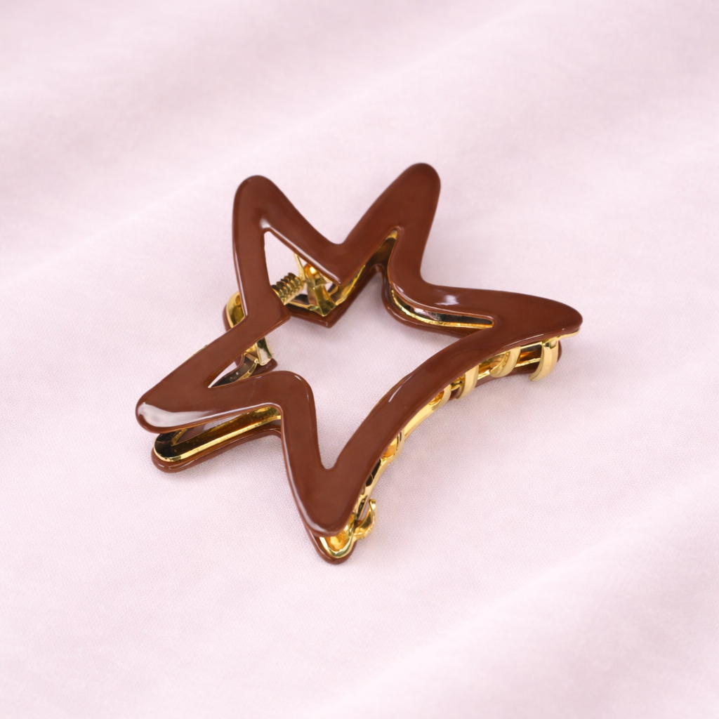 Skřipec do vlasů STARLINE – hnědý2